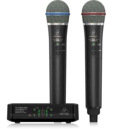 Behringer ULM302MIC - 2.4 GHz Digital Wireless System with 2 Handheld Microphones and Receiver