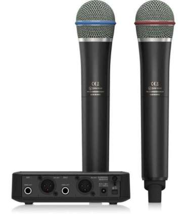Behringer ULM302MIC - 2.4 GHz Digital Wireless System with 2 Handheld Microphones and Receiver