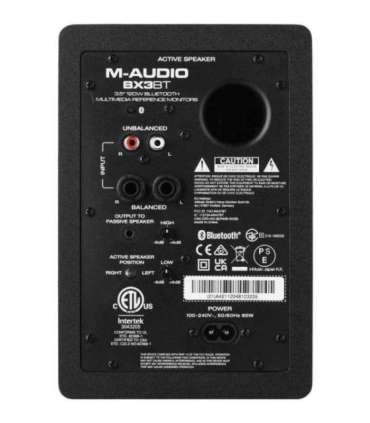 M-AUDIO BX3 BT 2x loudspeaker Black Wired + Bluetooth 50 W