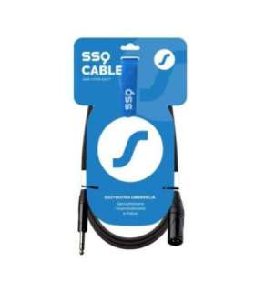 SSQ JSXM10 - XLR male - Jack stereo 6,3 mm cable , 10 m