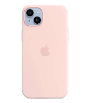 Apple Original Silicone Case with MagSafe for iPhone 14 Plus in Chalk Pink