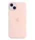 Apple Original Silicone Case with MagSafe for iPhone 14 Plus in Chalk Pink