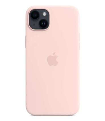 Apple Original Silicone Case with MagSafe for iPhone 14 Plus in Chalk Pink