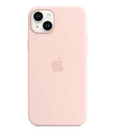 Apple Original Silicone Case with MagSafe for iPhone 14 Plus in Chalk Pink