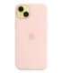 Apple Original Silicone Case with MagSafe for iPhone 14 Plus in Chalk Pink