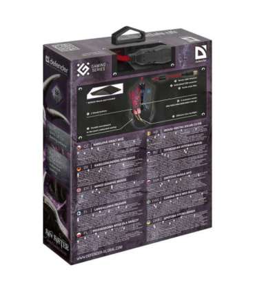 Gaming, optic, wired mouse  DEFENDER GM-933 SIN'SISTER 7200dpi 6P RGB
