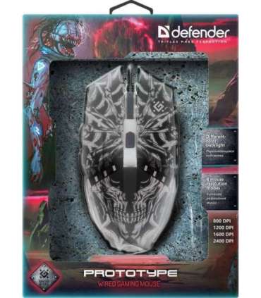 Defender GM-670L mouse Ambidextrous Optical 2400 DPI