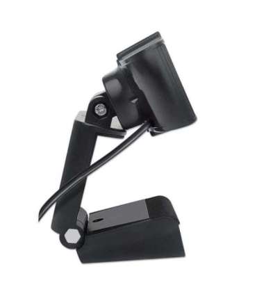 Manhattan USB Webcam, Two Megapixels (Clearance Pricing), 1080p Full HD, USB-A, Integrated Microphone, Adjustable Clip