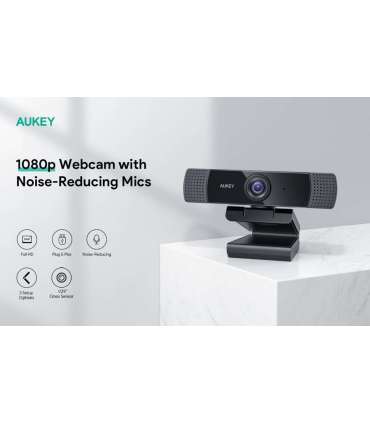 AUKEY PC-LM1E webcam 2 MP 1920 x 1080 pixels USB Black