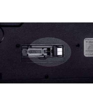 Activejet K-3803SW Keyboard wireless battery powered by 1x 1.5V AAA black