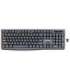 Activejet K-3803SW Keyboard wireless battery powered by 1x 1.5V AAA black