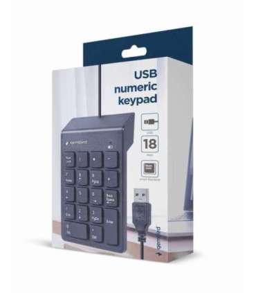 GEMBIRD KPD-U-03 USB numeric keypad, black