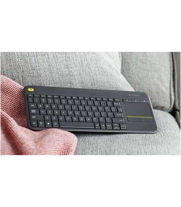 Logitech K400 Plus keyboard RF Wireless Dutch Black