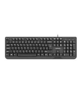 NATEC KEYBOARD TROUT SLIM USB, CZ/SK LAYOUT, BLACK