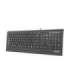 Natec Multimedia Keyboard BARRACUDA slim USB, US layout, black