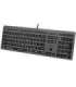 A4Tech FSTYLER FX60H (White Backlit) keyboard USB QWERTY Black, Grey