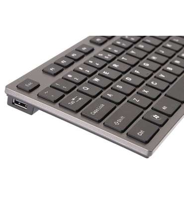 A4Tech KV-300H keyboard USB QWERTY Black, Grey