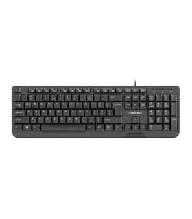 NATEC KEYBOARD TROUT SLIM USB, US LAYOUT, BLACK