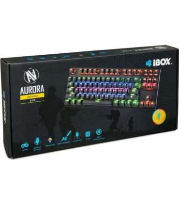 iBox IKGMK2R keyboard Gaming USB QWERTY US English Black