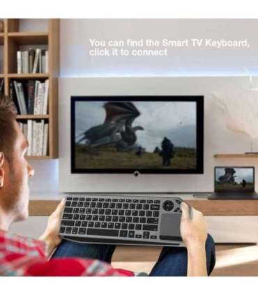 Techly ICTB9801TB keyboard Universal RF Wireless + Bluetooth QWERTY US English Black