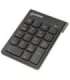 Manhattan Numeric Keypad, Wireless (2.4GHz), USB-A Micro Receiver, 18 Full Size Keys, Black, Membrane Key Switches, Auto