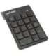 Manhattan Numeric Keypad, Wireless (2.4GHz), USB-A Micro Receiver, 18 Full Size Keys, Black, Membrane Key Switches, Auto