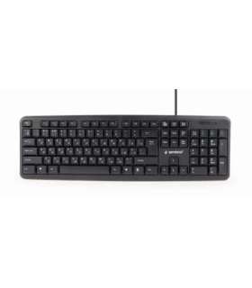 Gembird KB-U-103-RU keyboard Office USB QWERTY English, Russian Black