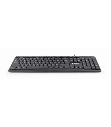 Gembird KB-U-103-RU keyboard Office USB QWERTY English, Russian Black