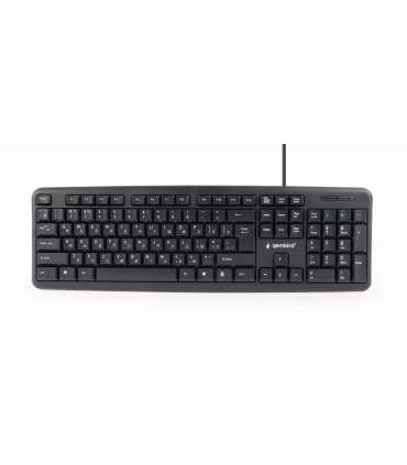 Gembird KB-U-103-RU keyboard Office USB QWERTY English, Russian Black