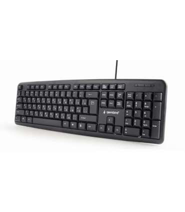 Gembird KB-U-103-RU keyboard Office USB QWERTY English, Russian Black