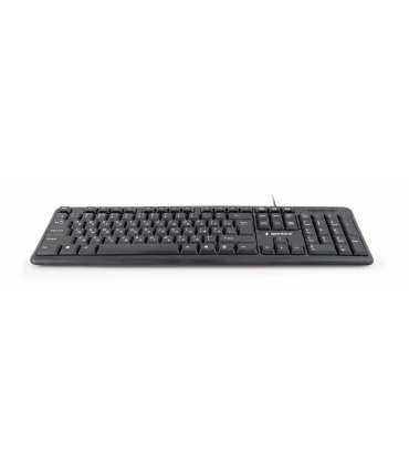 Gembird KB-U-103-RU keyboard Office USB QWERTY English, Russian Black