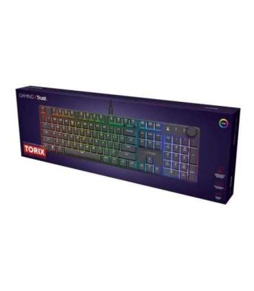 Trust GXT 866 TORIX keyboard Gaming USB QWERTY US International Black