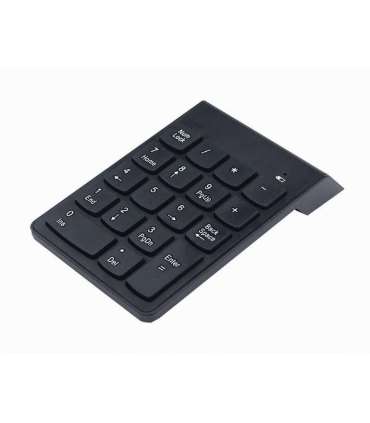 Gembird KPD-W-02 numeric keypad Notebook/PC Bluetooth Black