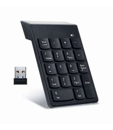 Gembird KPD-W-02 numeric keypad Notebook/PC Bluetooth Black