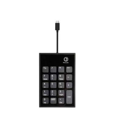 Port Designs 900801 numeric keypad Notebook USB Black, Grey
