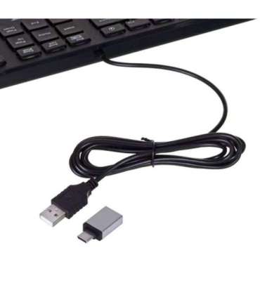 Keyboard Port Designs 900754-US Executive US USB QWERTY Black