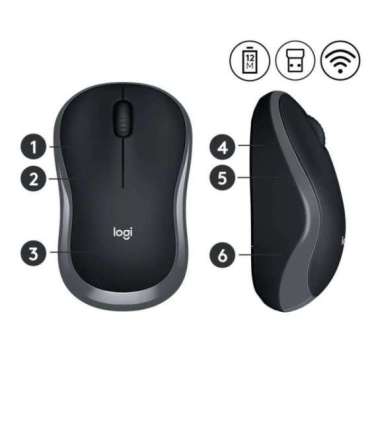Logitech M185 mouse RF Wireless Optical.