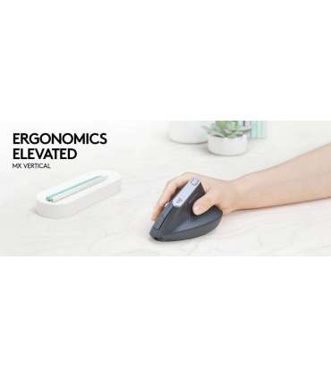 Logitech MX Vertical Advanced Ergonimic mouse RF Wireless+Bluetooth Optical 4000 DPI Right-hand