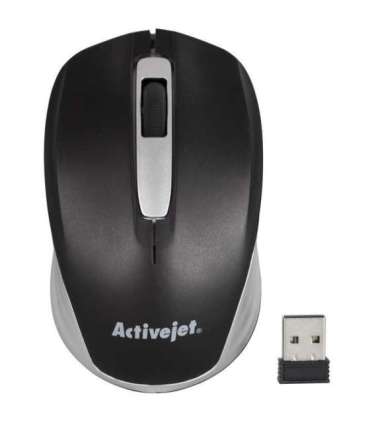 Activejet AMY-313 Mouse wireless USB (optical 1200 DPI black and gray)