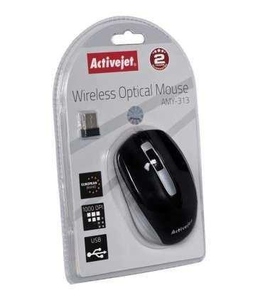Activejet AMY-313 Mouse wireless USB (optical 1200 DPI black and gray)