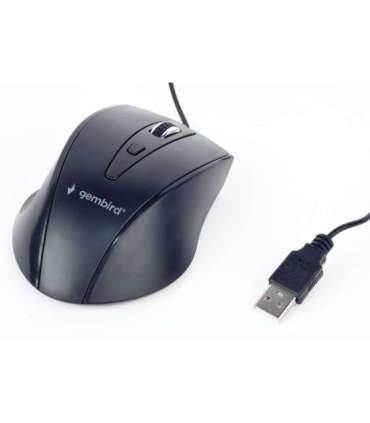 Gembird MUS-4B-02 mouse Right-hand USB Optical 1200 DPI