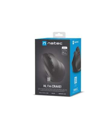 NATEC VERTICAL MOUSE CRAKE 2 WIRELESS BLACK