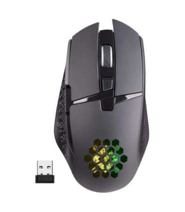 MOUSE DEFENDER GM-514 GLORY OPTIC RF RGB 3200dpi 7P BLACK