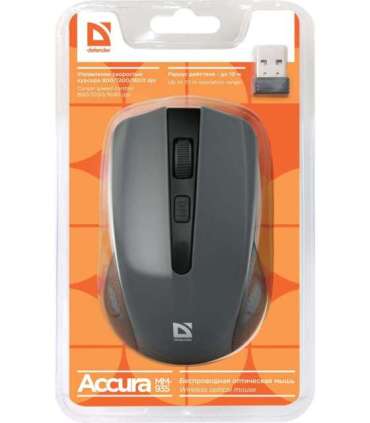 Defender MM-935 mouse Ambidextrous RF Wireless Optical 1600 DPI