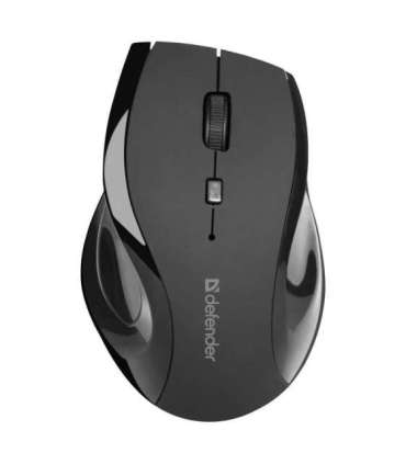 MOUSE DEFENDER ACCURA MM-295 RF BLACK OPTICAL 1600DPI 6P