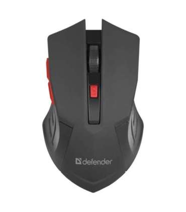 MOUSE DEFENDER ACCURA MM-275 RF BLACK & RED OPTICAL 1600DPI 6P