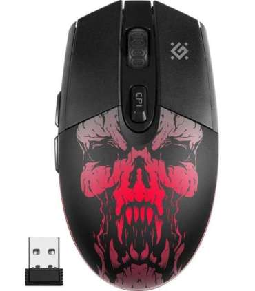 Defender Beta GM-707L mouse Gaming Right-hand RF Wireless Optical 1600 DPI