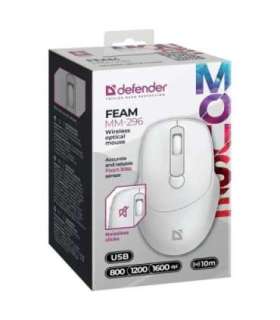MOUSE DEFENDER FEAM MM-296 RF SILENT WHITE