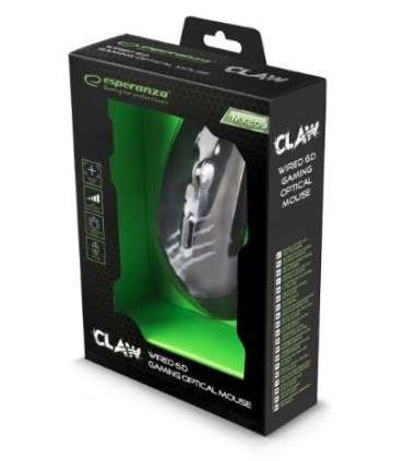 Esperanza EGM209G mouse Right-hand USB Type-A Optical 2400 DPI