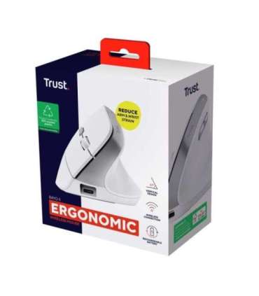 Trust Bayo II - Ergonomic Wireless Mouse (white)